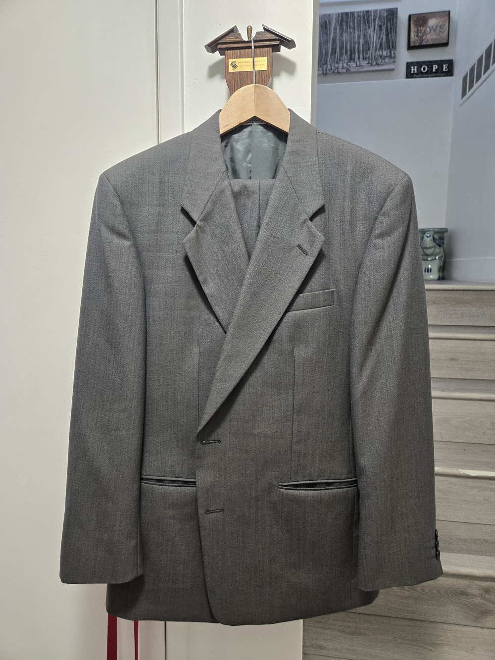Vintage YSL Union Made In Canada Classic Men's Gray Suit 42R